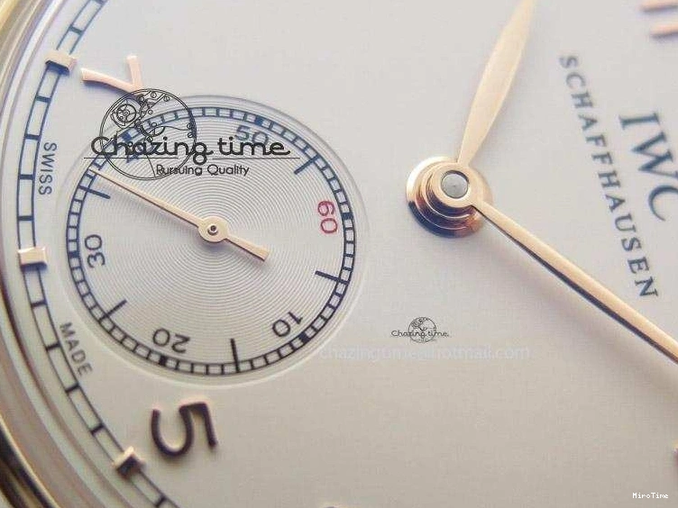 MIROTIME 0422 Compact Portuguese IW545409 RG ZF 1:1 Best Edition White Dial On Brown Leather Strap A 7336